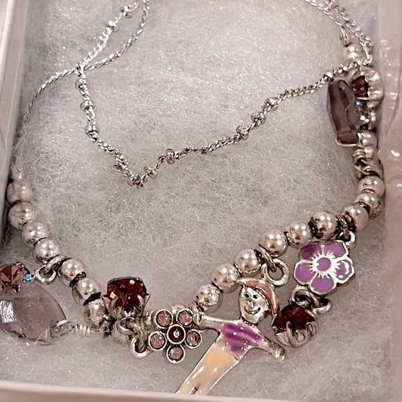 N201 Pilgrim Danish Design Necklace Double Chain CZ - Picture 7 of 8